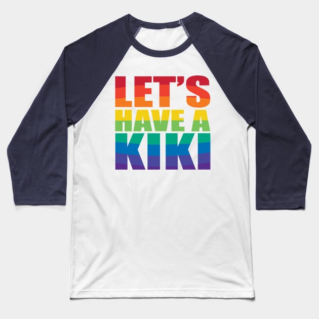 Let's Have a Kiki Baseball T-Shirt by So Red The Poppy